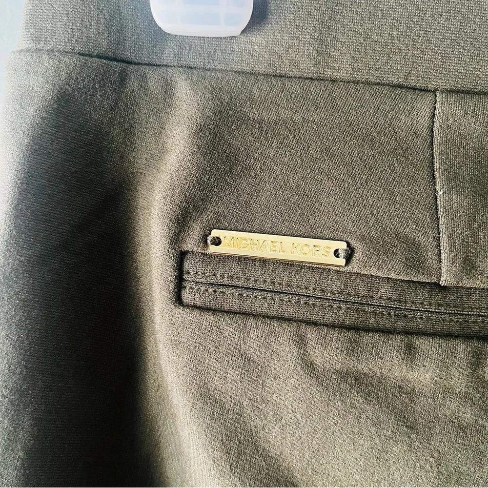 Michael Kors Olive Oil Skinny Pull-on Pants